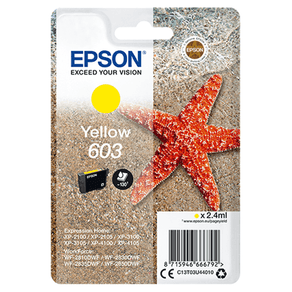 SINGLEPACK YELLOW 603 INK C13T03U44010