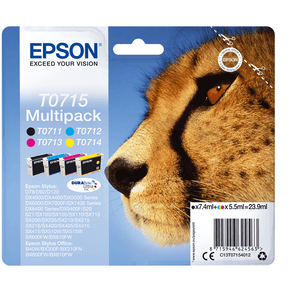 CARTUCHO EPSON MULTIPACK 4 COLORES T0715 C13T07154012 C13T07154012