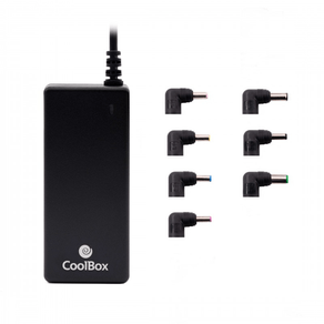 ADAPTADOR CORRIENTE UNIVERSAL COOLBOX 65W + 14 TIPS COO-NB065-0