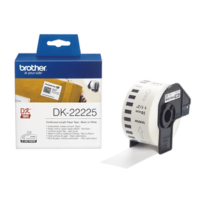 Label roll/white 38mm paper tape DK22225