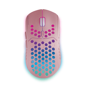 MOUSE INALAMBRICO MARS GAMING MMW3 PINK USB 2.4G BATERIA RECARGABLE 3200DPI ULTRALIGERO HIVE ILUMINACION RGB FLOW MMW3P