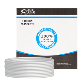 Bobina Cable de Red FTP  RJ45 Cate.5  Rigido 100M 10.20.0702