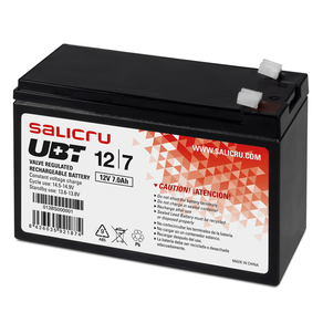BATERIA UBT 12/7 7 AH / 12V  SIN MANTENIMIENTO IN 013BS000001