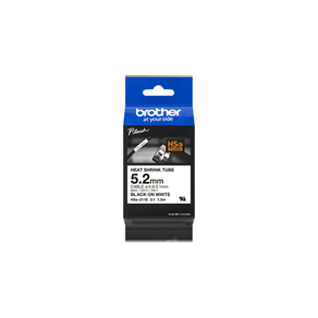 HSE211E 5.2MM BLACK ON WHITE HEAT SHRINK TA PE HSE211E