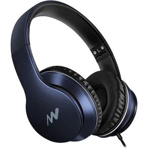 AURICULARES + MICRO DIADEMA HT8760 NETWAY AZUL APP-NW3645