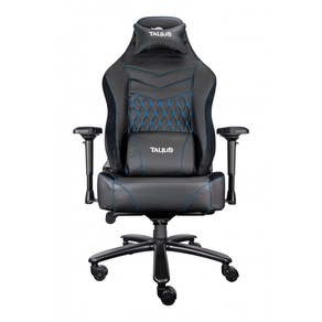 SILLA GAMER TALIUS MAMUT NEGRA/AZUL 4D, FROG, BASE METAL, RUEDAS NYLON, SOPORTA HASTA 170KG TAL-MAMUT-BLU