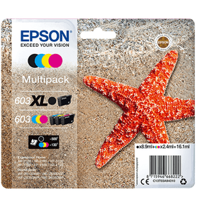 TINTA EPSON 603XL/603 PACK DE 4 C13T03A94010