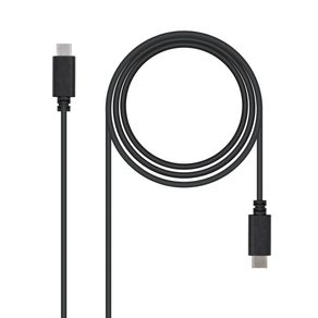 Nanocable Cable USB 2.0 3A USB-C M/M Negro 2 m 10.01.2302