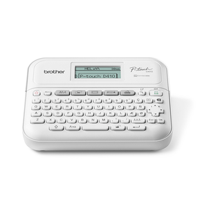 DESKTOP ELECTRONIC LABEL MAKER WITH PC CONNECTION. TAPE WIDTH S: PTD410UR1