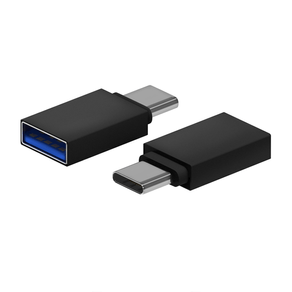 AISENS Mini Adaptador Aluminio USB 3.2 Gen1 3A, Tipo USB-C/M-A/H, Negro A108-0717