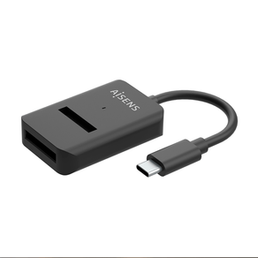 Aisens USB-C Dock M.2 Sata/Nvme-Usb3.1 Gen2 Negra ASUC-M2D011-BK