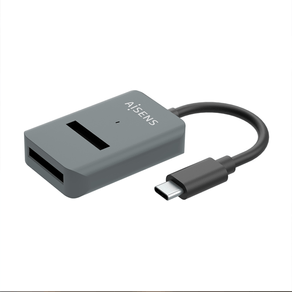 Aisens USB-C Dock M.2 Sata/Nvme-Usb3.1 Gen2 Gris ASUC-M2D012-GR