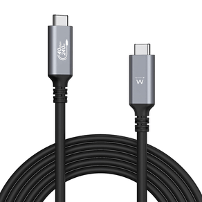 EWENT CABLE USB4 Thunderbolt 3/4 ? 40Gbps ? 240W ? USB-C ? 1m EC1070
