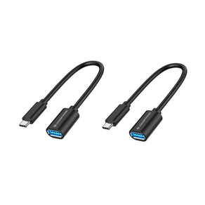 ADAPTADOR USB-C MACHO A USB-A HEMBRA OTG 0.2M ABBY11B