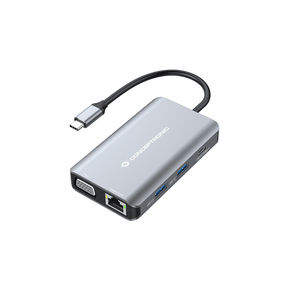 ADAPTADOR USB-C 7IN1 CONCEPTRONIC HDMI VGA USB 3.0 LAN GIGABIT  USB-C CARGA 100W DONN21G