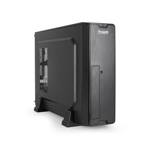 TOOQ  Caja Slim Micro-ATX TQC-3007U3C-B, Negra  Negro Incluye Fuente TQC-3007U3C