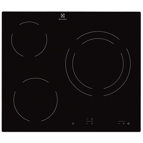 VITROCERAMICA INDEPENDIENTE RADIANTES ELECTROLUX EHF6231IOK 3 ZONAS COCCION ANCHO 60 CM EHF6231IOK