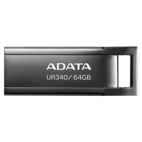 ADATA Lapiz USB UR340 64GB USB 3.2 Metal Black AROY-UR340-64GBK
