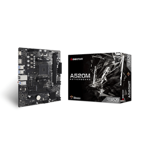 Placa AMD BIOSTAR A520MT AM4 M.2 HDMI DP USB-C interno A520MT