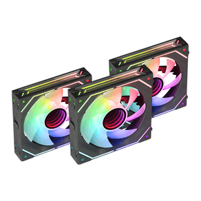 KIT 3xVENTILADOR INTERNO ARG DINAMICO MARS GAMING MF-LINKFINITY KIT BLACK MODULARES PWM 120mm 360º MFLINKFINITYKIT