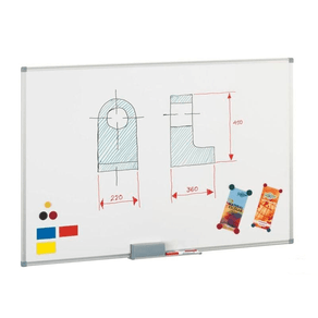 PIZARRA MAGNETICA BLANCA DE ACERO LACADO 45X60 CM. MARCO ALUMINIO FAIBO 840-1 840-1