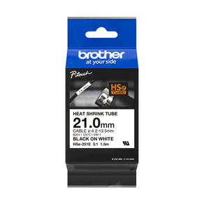 CINTA TUBO NEGRO/BLANCO 21MM 1 5M HSE251E