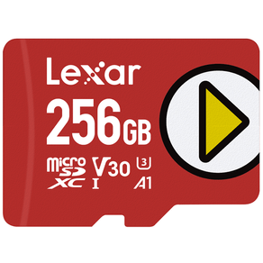 LEXAR 256GB PLAY MICROSDXC UHS-I CARDS, UP TO 150MB/S READ C10 A1 V30 U3 LMSPLAY256G-BNNNG