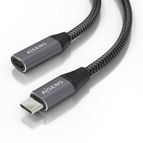 Aisens - Cable Usb 3.2 Gen2X2 Aluminio 20Gbps 8K@30Hz 5A 100W, Tipo Us A107-0636