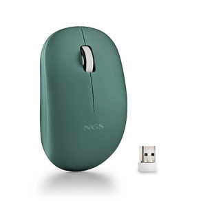 NGS Raton Inalambrico Teclas silenciosas Verde FOGPROGREEN