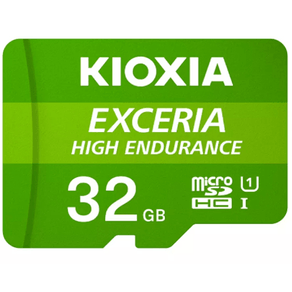 MICRO SD KIOXIA 32GB EXCERIA HIGH ENDURANCE UHS-I C10 R98 CON ADAPTADOR LMHE1G032GG2