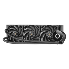 SISTEMA DE REFRIGERACION LIQUIDA PROFESIONAL MARS GAMING MLPRO360 NEGRO 3x120mm RODAMIENTO FDB DE COBRE TPD 600W  PARA PROCESADORES INTEL Y AMD MLPRO360