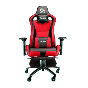 Talius silla Caiman V2 gaming black/red, reposapies, 4D, Frog, base metal, ruedas 75mm silicona, gas TAL-CAIMAN-RED