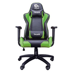 TALIUS Silla Gecko gaming negra/verde, brazos fijos, butterfly, base nylon, ruedas nylon, gas clas TAL-GECKO-GRN