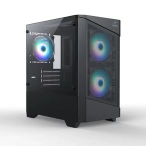 CAJA M-ATX NETWAY XG525+3 FAN ARGB NEGRA APP-NW3711