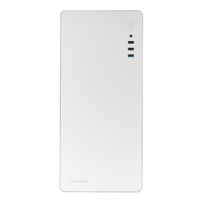 TACENS  ENSIS, Caja PC ATX, Diseño Completamente Metálico, Estructura Robusta Ultrarresistente, Semitorre con Ventilador 120mm FDB Ultrasilencioso, US 2ENSISW