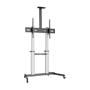SOPORTE SUELO AISENS RUEDAS BANDEJA DVD CAMARA MONITOR/TV 100KG 60-100 FT100TE-259