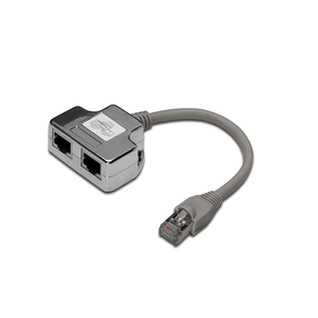 CAT 5E PATCH CABLE ADAPTER  2X CAT 5E  SHIELDED PC-PC  2X RJ45 FEMALE TO 1X RJ45 MALE  0.19 M DN-93904