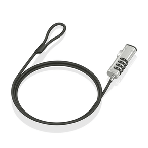 AISENS Cable de Seguridad tipo NANO con cerradura de combinaci  n para ordenador  monitor  port  til 1 5m ASLK-D50N05-BK