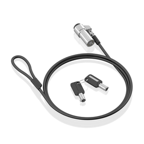 CABLE SEGURIDAD AISENS TIPO NANO CERRADURA LLAVE 1.5M ASLK-D45K06-BK
