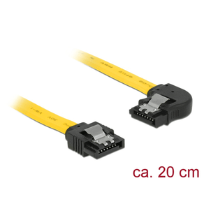 Delock Cable SATA 6 Gb/s recto a ángulo izquierdo 83958