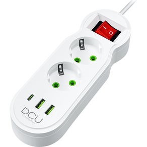REGLETA DCU 2 TOMAS + 3 PUERTOS USB 10.5W 37400102 2 TOMAS + 3 PUERTOS USB