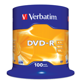 DVD-R 4.7GB 16X 100U SPINDLE 43549