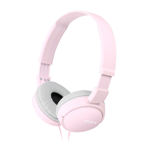 HEADSET SONY MDR-ZX110AP DIADEMA PLEGABLE COLOR ROSA CONECTOR JACK 3.5mm SENSIBILIDAD 98db MDR-ZX110APP