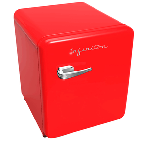 FRIGORIFICO UNA PUERTA INFINITON CL-V48 F ALTO 49,3 CM  ANCHO 45 CM ROJO CL-V48