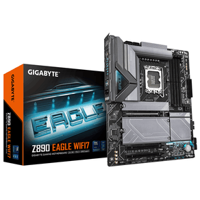GIGABYTE Intel  Placa base Z890 EAGLE WIFI7 - Compatible con CPUs Intel Core Ultra (Serie 2), VRM de 14+1+2 fases, hasta 8800MHz DDR5 (OC), 1xPCIe 5.0 Z890 EAGLE WIFI7