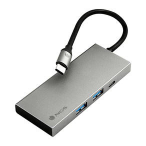 ADAPTADOR MULTIPUERTO USB-C ULTRALIGERO DE ALUMINIO QUE INCLUYE USB 3,0, USB-C CON CARGA PD, HDMI WONDERDOCK4PRO