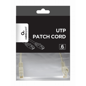 CABLE RED GEMBIRD UTP CAT6 0,25M COBRE GRIS PP6U-CU-0.25M