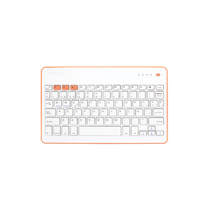 TECLADO SILVER HT BLUETOOTH WHITE-PEACH 111936740199