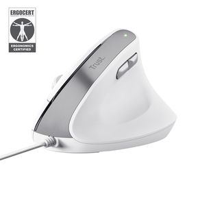 TRUST BAYO II ERGONOMIC MOUSE WHT 25397