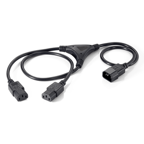 CABLE ALIMENTACION EQUIP IEC MACHO A 2 IEC HEMBRA 1.8M 112210 112210